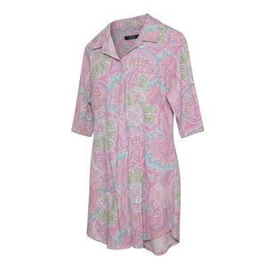 Lauren Ralph Lauren Pink Paisley Sleep Dress Size Large